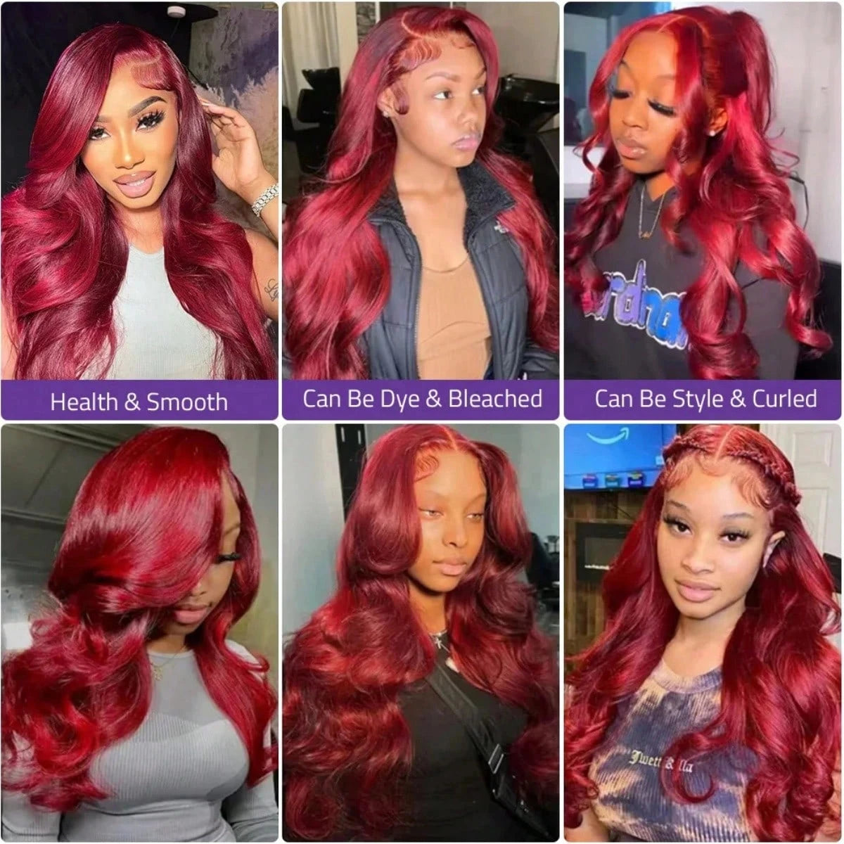 250% Burgundy 13x6 Hd Lace Frontal 99J Human Hair Wig Body Wave Lace Front Human Hair Wigs 30 40 Inch Brazilian Colored Red Wig