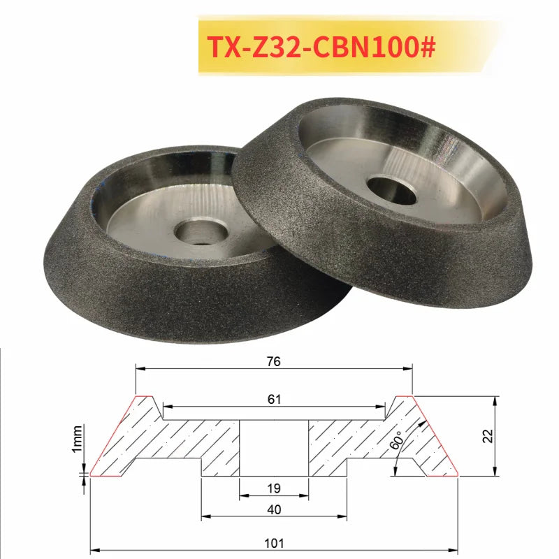 TX Drill Bit Grinding Machine Diamond CBN Grinding Wheel High-precision Dressing Wheel for Drill Bits