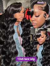 30 40 Inch Body Wave 13x6 HD Lace Frontal Wigs Human Hair Brazilian Preplucked Raw Lace Front Glueless 5x5 Closure Wig For Women
