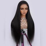 40 42 Inch Bone Straight Human Hair Wigs 13x4 13x6 HD Lace Frontal Wigs
