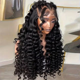 250 Density Water Wave 13x4 HD Lace Front Human Hair Wigs 360 Pre Plucked 13x6 13x4 5x5 Curly Lace Frontal Wigs For Women