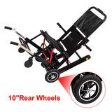 Electric Stair Climbing Chair Foldable Emergency Stair Lift Wheelchair Battery Operated for Elderly Disabled 440 lbs Max Load
