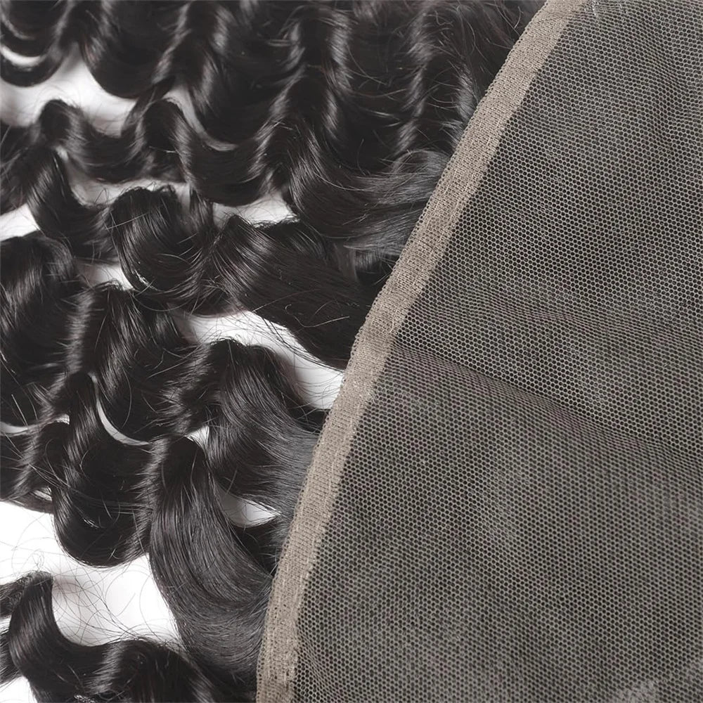 Curly 13x4 Lace Frontal Closure Body Wave Frontal Transparent Lace