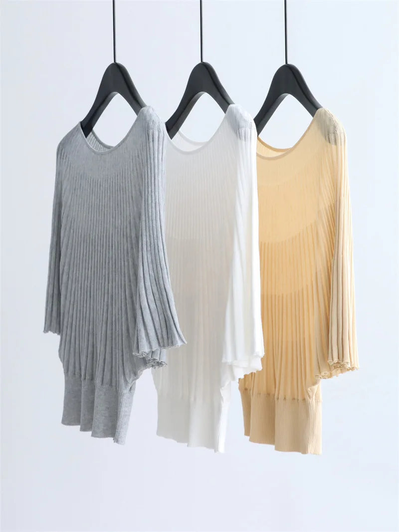 2026 New Women's Clothing: Summer Elegant and Laid-back A-Line Pullover with Waist-Spinning Design and Slimming Top