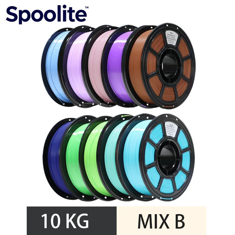 Spoolite 10KG PLA 3D Filament 1.75mm Neat Winding High Compatibility Universal Fit For most 3D Printers Fast Shipping Big Sale