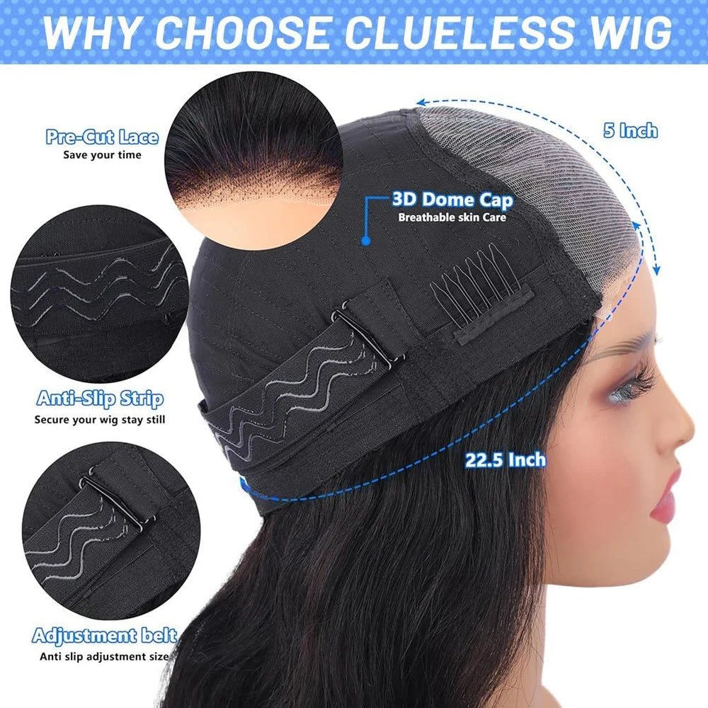 40 42 Inch Bone Straight Human Hair Wigs 13x4 13x6 HD Lace Frontal Wigs