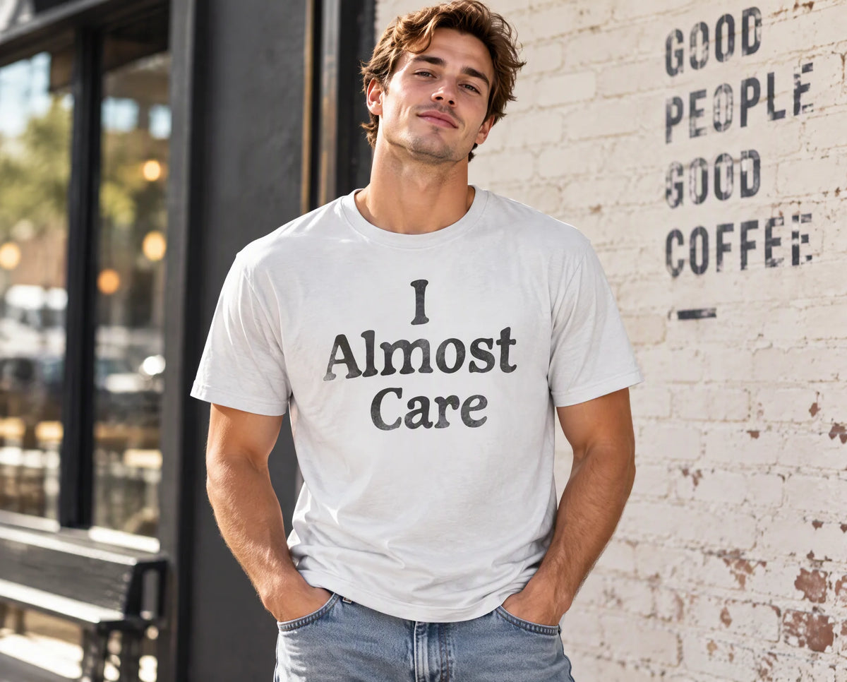 Social Collective I Almost Care Graphic Cotton Short-Sleeve T-Shirt