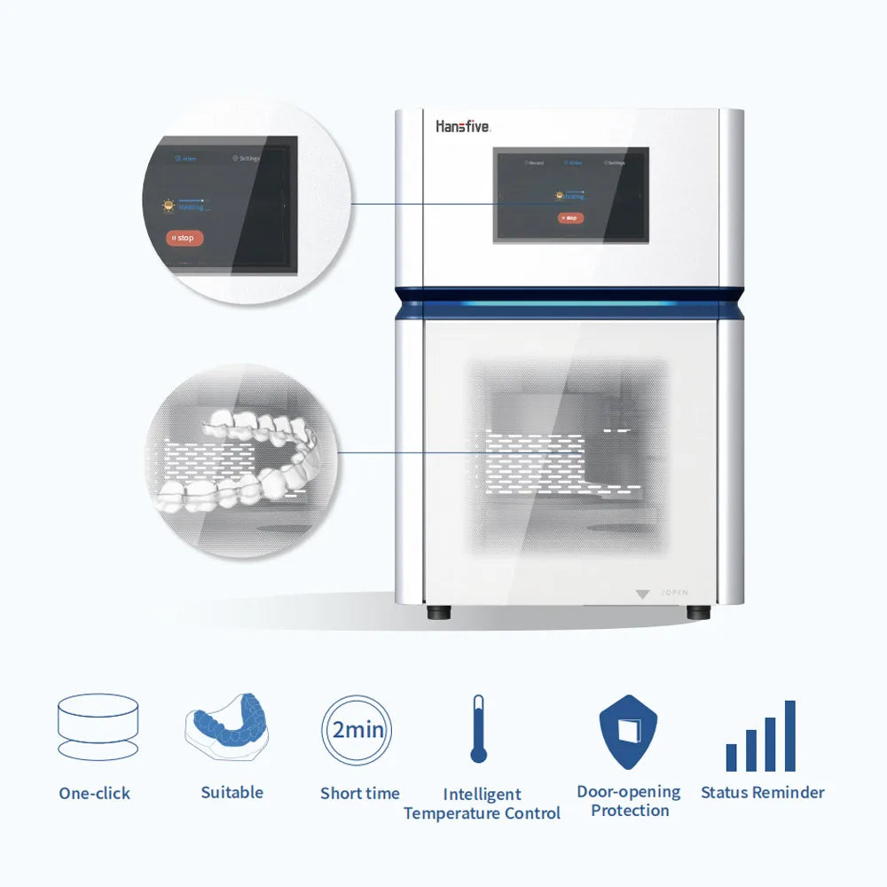 Dental Pressure Forming Device Automatic Vacuum Machine Intelligent Braces Retainer Equipment Orthodontic Press Film Lab Tools