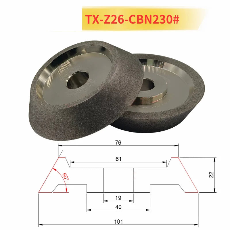 TX Drill Bit Grinding Machine Diamond CBN Grinding Wheel High-precision Dressing Wheel for Drill Bits