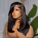 13x4 HD Transparent Lace Front Wigs Pre Plucked 250 Density Brazilian