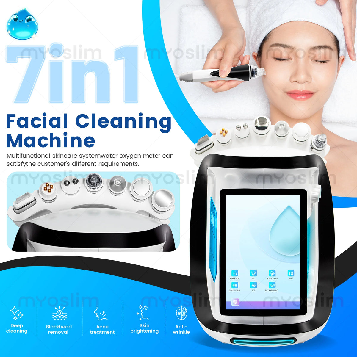 New Arrival 8 in 1 Hydro Dermabrasion Hydra Machine for Facial Aqua Peel Microdermabrasion Machine Skin Rejuvenation