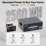 ECO-WORTHY 24V 100Ah Metal Case LiFePO4 Lithium Battery with BT 5.1 with Low-Tem Protection, Max. 2560W for Off-Grid