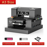 A3 UV Printer XP600 UV Flatbed Printing Machine A3 UV DTF Printer For Pen Bottle Wood UV Flatbed Printer A3 UV DTF Sticker Print