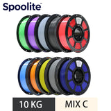 Spoolite 10KG PLA 3D Filament 1.75mm Neat Winding High Compatibility Universal Fit For most 3D Printers Fast Shipping Big Sale