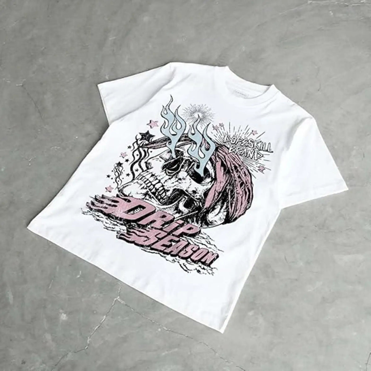 Halloween Graphic Tee Streetwear Hip Hop Hypebeast Unisex T-Shirt Sneaker Colour Matching Shirts Spooky Graphic