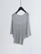 2026 New Women's Clothing: Summer Elegant and Laid-back A-Line Pullover with Waist-Spinning Design and Slimming Top