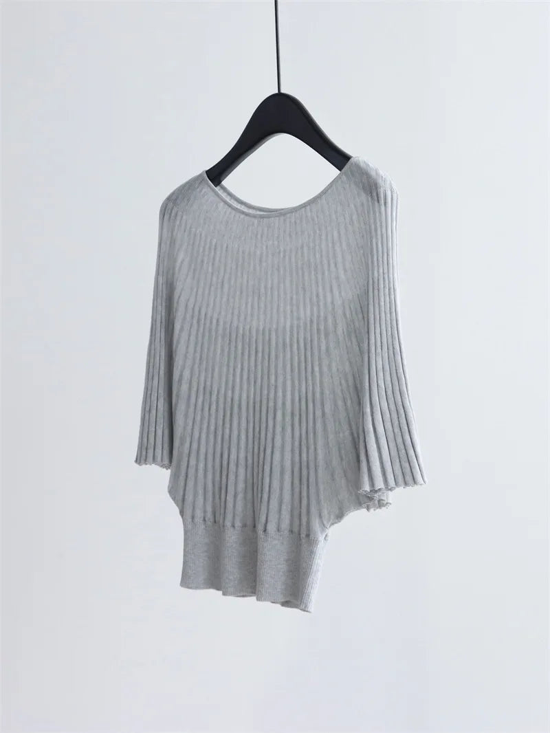 2026 New Women's Clothing: Summer Elegant and Laid-back A-Line Pullover with Waist-Spinning Design and Slimming Top