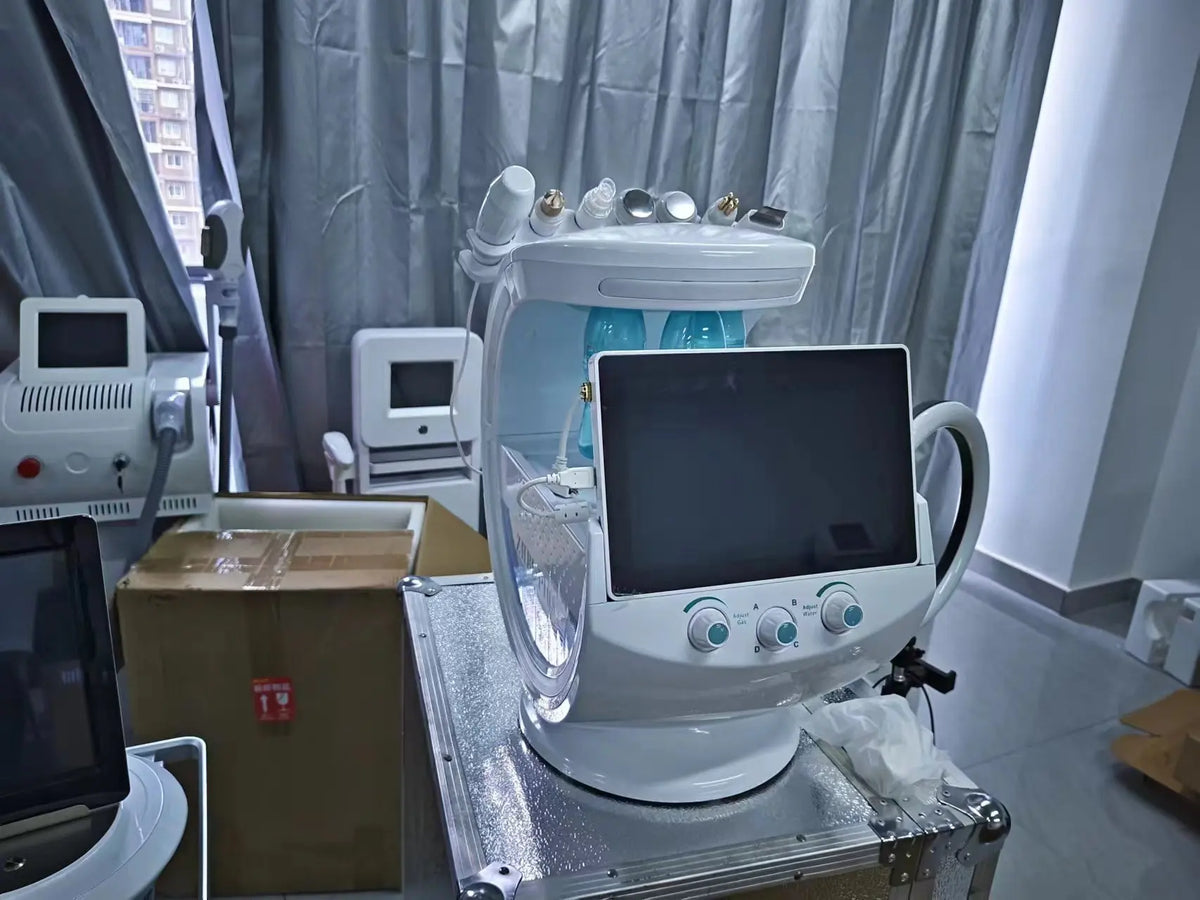 7-in-1 Hydro Facial Skin Care Machine Ultrasonic Facial Device Rejuvenation Dermabrasion with Hyperbaric Oxygen for Deep Cleansi