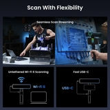 Revopoint MetroY PRO 3D Laser Scanner For 3D Printer 34 Blue Cross Laser Lines Wireless Handheld Scan 0.01mm Precision For CAD