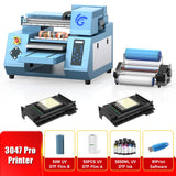 A3 UV DTF Printer For Epson XP600 Printer head A3 UV Printer for Acrylic Bottle Glass With Laminator machine uv sticker printer