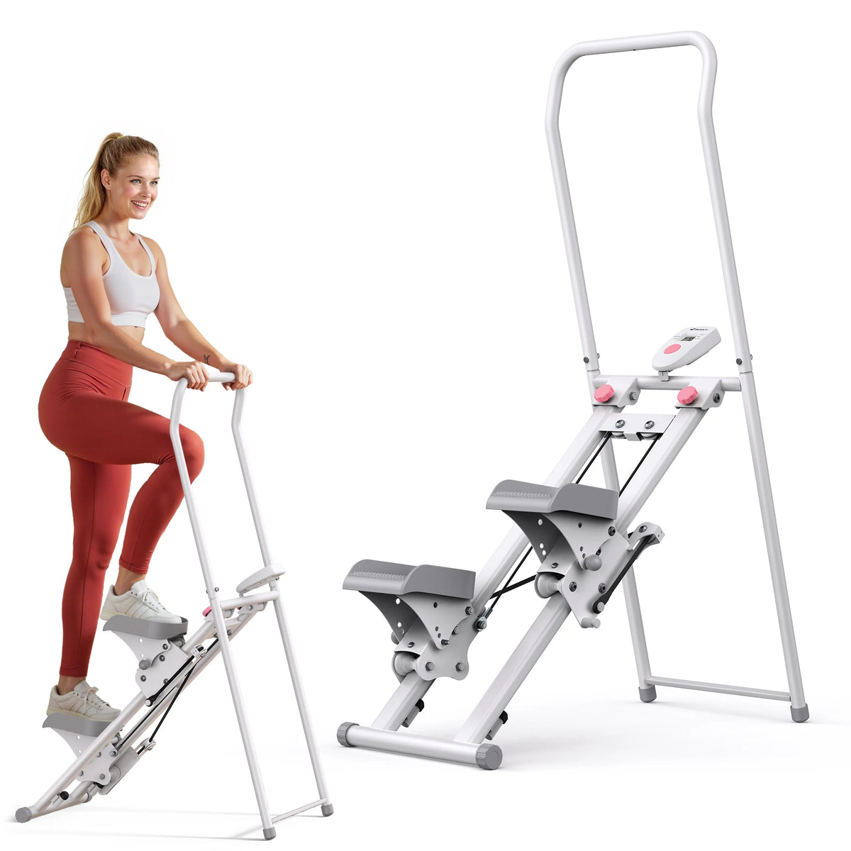 MERACH Stair Stepper for Home Gym Exercise New Version Vertical Climber Machine Full-Body Workout Compact Folding Cardio Stepper