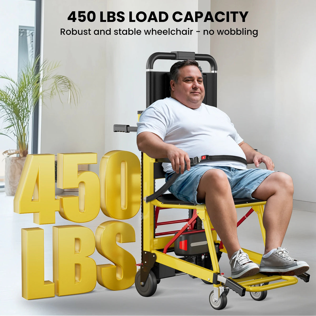 Stair Lifting Motorized Climbing Wheelchair Stair Elevator Lift Track Climbing Wheelchair 440lb Limit  Assist Wheelchair