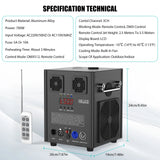 Fieryzeal 700W Cold Sparks Machine with Flightcase Indoor/Outdoor Electronic Flower Spraying Machine DJ Party Firework Machine
