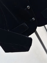 2026 Women Autumn Winter Velvet Petite Coat With Oversized Lace Collar ZX3103