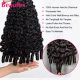 Beaufox Burmese Curly Hair Bundles Pixie Curly Bundles Human Hair Virgin