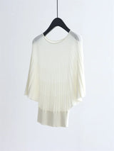 2026 New Women's Clothing: Summer Elegant and Laid-back A-Line Pullover with Waist-Spinning Design and Slimming Top
