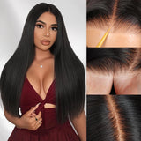 40 42 Inch Bone Straight Human Hair Wigs 13x4 13x6 HD Lace Frontal Wigs