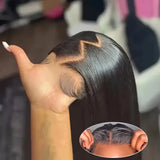 40 42 Inch Bone Straight Human Hair Wigs 13x4 13x6 HD Lace Frontal Wigs
