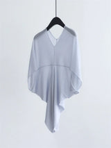2026 new model - simple fabric with pleated irregular bottom hem. Lightweight, loose and comfortable.