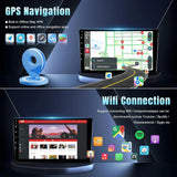 9 Inch Wireless Car Stereo for Nissan Altima 2008-2012 Manual A/C HD Touchscreen Car Radio with Backup Camera GPS WIFI FM 2G+32G
