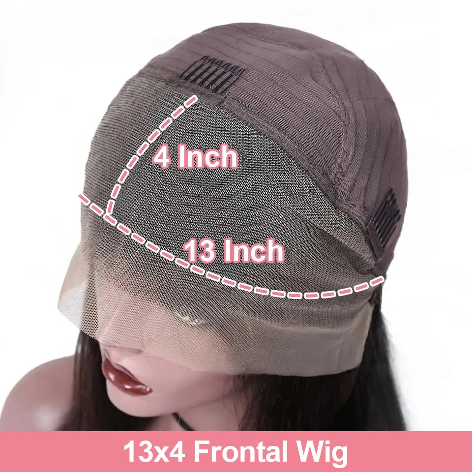 Deep Curly Bob Wig Human Hair Deep Wave Lace Front Wigs Human Hair Pre Plucked 4x4 Lace Closure Wigs Human Hair 250% Density Black Color 10-16 Inch For Black Women