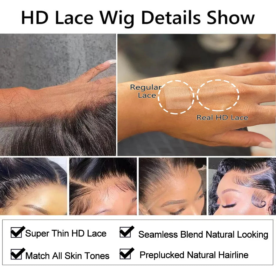 Celie Straight Lace Front Wigs For Women 5x5 Lace Closure Wig Ready To Go Lace Front Human Hair Wigs 13x4 HD Lace Frontal Wig