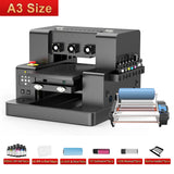 A3 UV Printer XP600 UV Flatbed Printing Machine A3 UV DTF Printer For Pen Bottle Wood UV Flatbed Printer A3 UV DTF Sticker Print