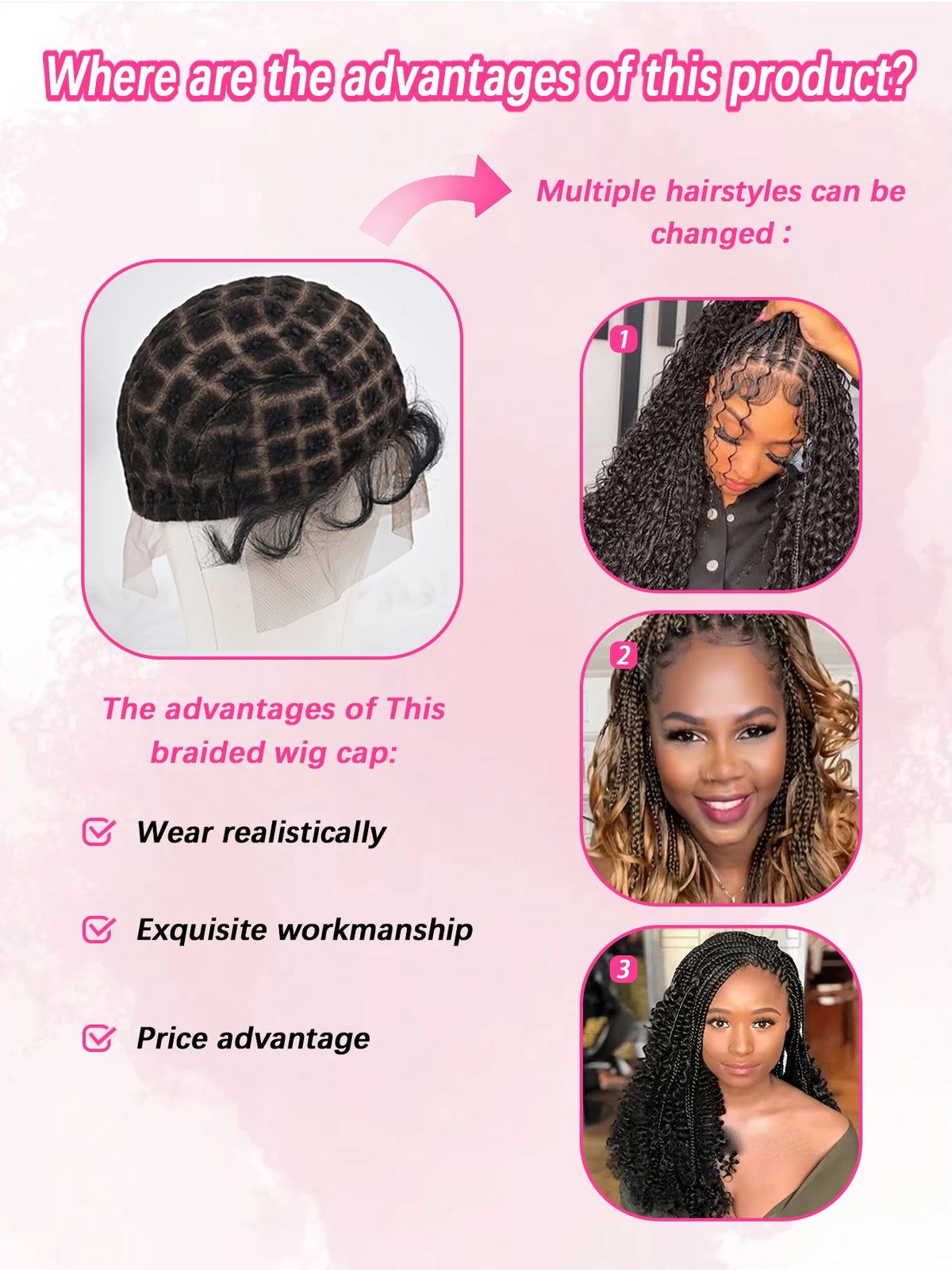 Premium Nylon Wig Cap for Women ，DIY Weaving，Breathable &