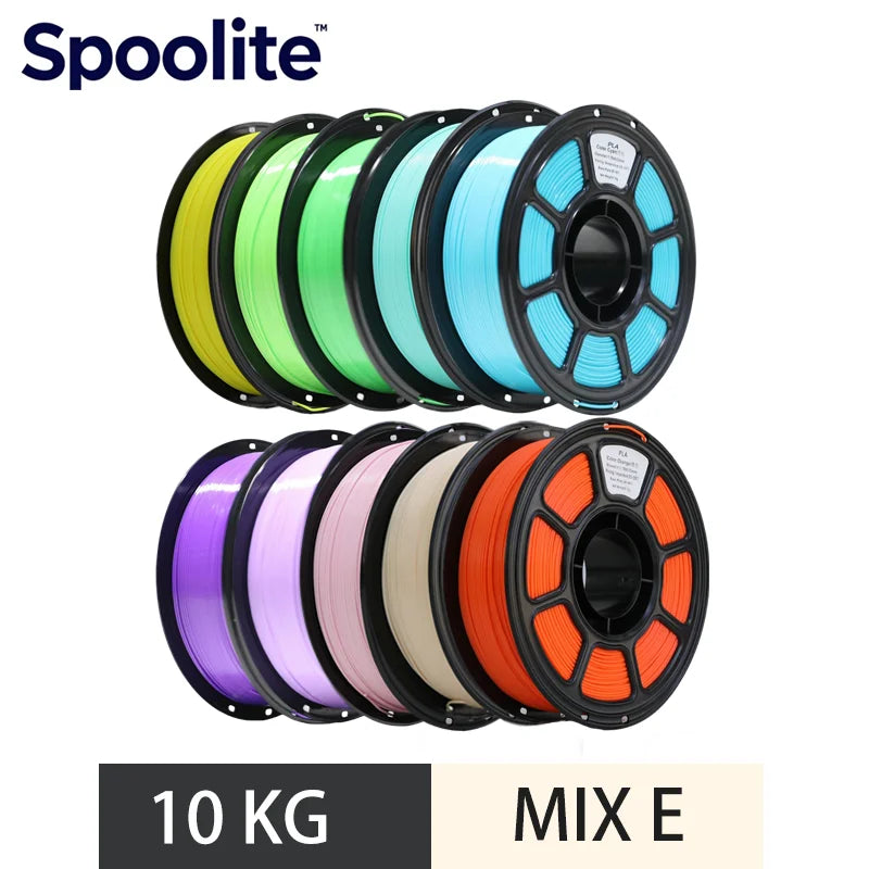 Spoolite 10KG PLA 3D Filament 1.75mm Neat Winding High Compatibility Universal Fit For most 3D Printers Fast Shipping Big Sale