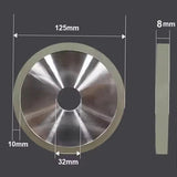 Diamond Grinding Wheel P150*10*10 Grinding Turning Tool Steel Alloy Tool Drill Bit Milling Cutter