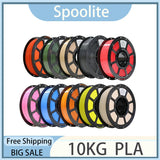 Spoolite 10KG PLA 3D Filament 1.75mm Neat Winding High Compatibility Universal Fit For most 3D Printers Fast Shipping Big Sale