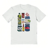 Social Hour Pasta Night Unisex Graphic Cotton Short-Sleeve T-Shirt