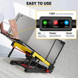Electric Stair Climbing Hand Trucks Dolly Cart for Moving 400lbs Capacity Heavy Duty Folding Stair Climber Cart Hand Trolley