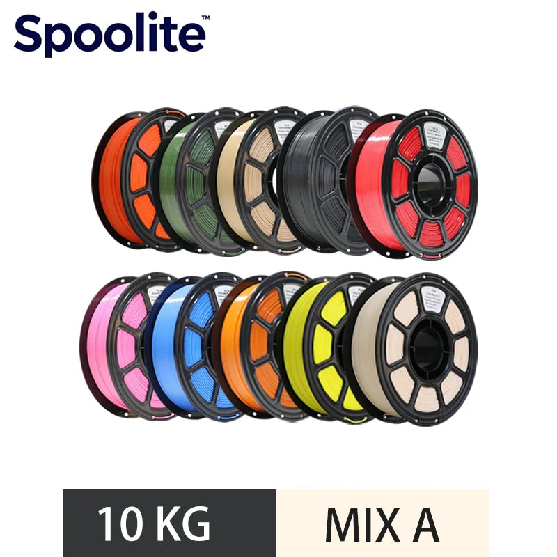 Spoolite 10KG PLA 3D Filament 1.75mm Neat Winding High Compatibility Universal Fit For most 3D Printers Fast Shipping Big Sale