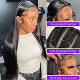 100% Malaysia Human Hair 13x6 Bone Straight Lace Front Human Hair Wigs