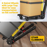Electric Stair Climbing Hand Trucks Dolly Cart for Moving 400lbs Capacity Heavy Duty Folding Stair Climber Cart Hand Trolley
