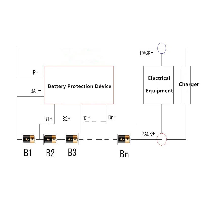 Heltec 4S 5S 6S 7S 8S 9S 10S 15A LTO BMS 2.4V Lithium Titanate Multi-string Lithium Battery Protection Board Balanced BMS