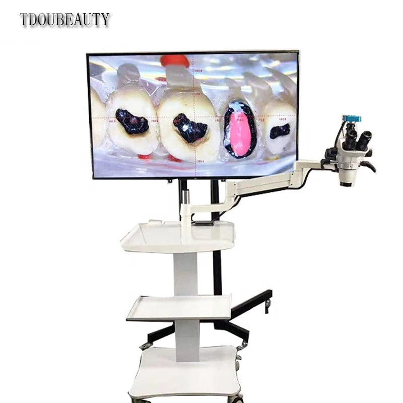 6.5X~55X Portable Surgical Oral Endodontic Microscope Continuous Zoom 16 Million Pixels Hospital Dental Operating Microscope