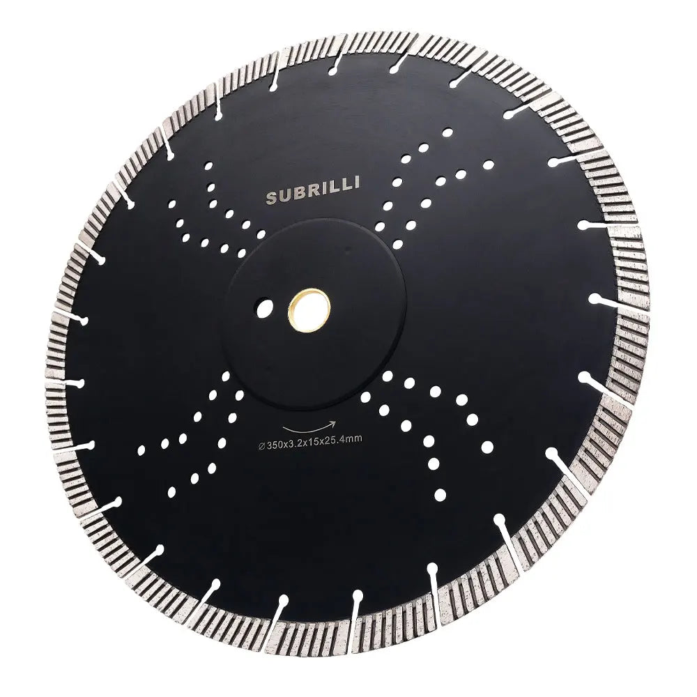 14" 350mm Dry/Wet Use Diamond Saw Blade Granite Turbo Blade For Cutter Concrete Sandstone Grinder Procelain Blade Cutting Disk