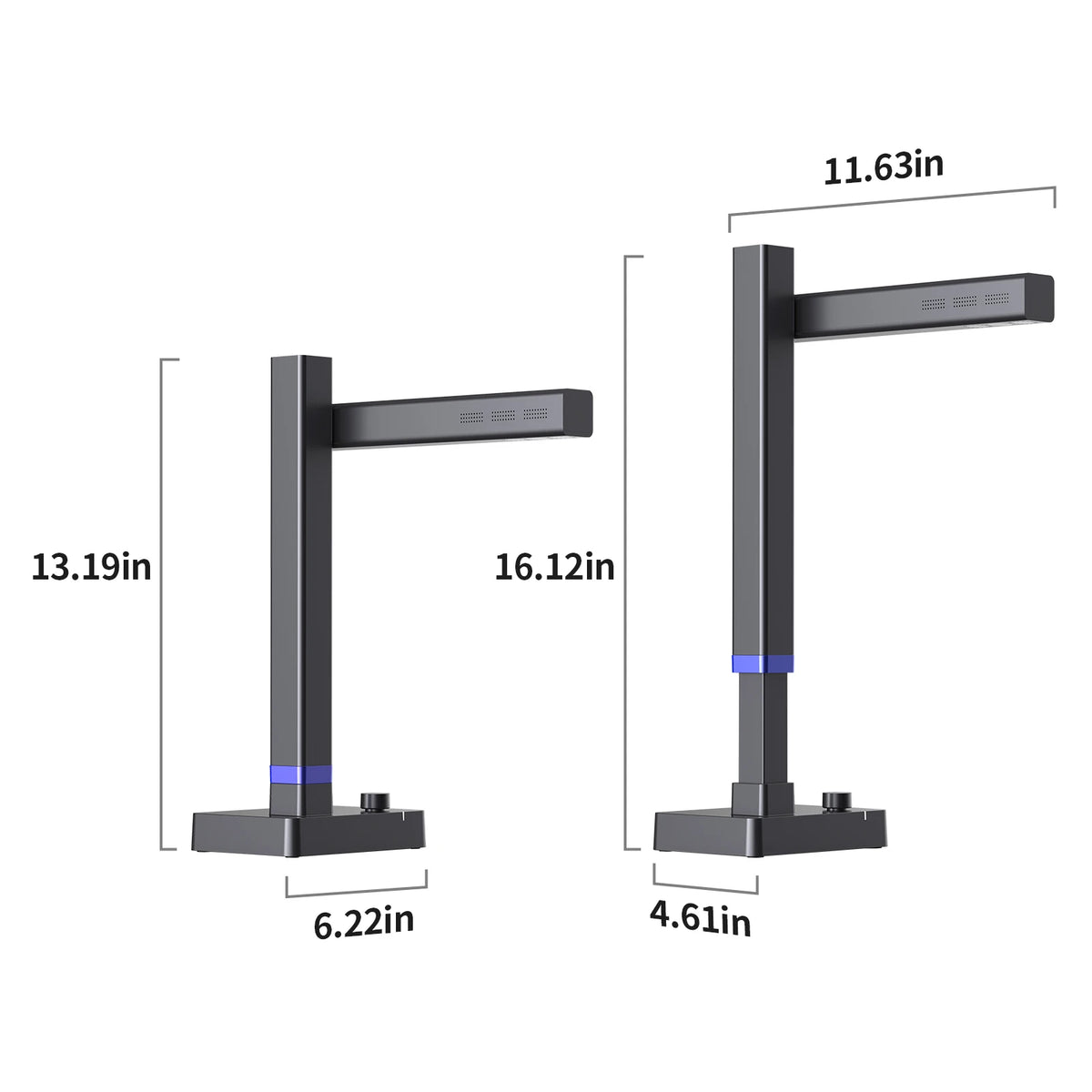 CZUR Shine Ultra Pro Book Scanner, 24MP Document Scanner, Portable USB Document Camera, Scan Max A3 Format w/ Adjustable Height